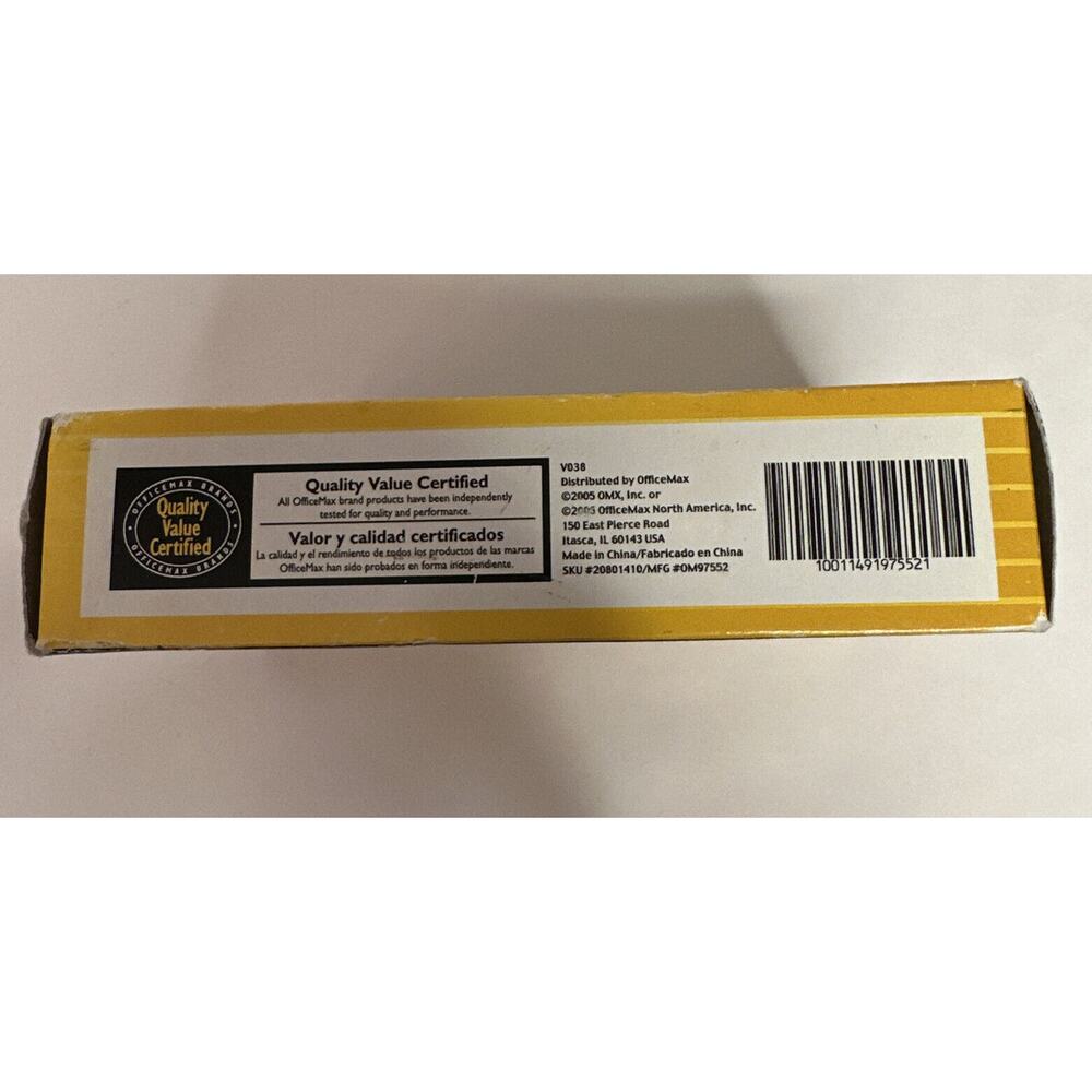 Rare OficeMax Permanent Red Marker Chisel-Tip 12 Count‎ OM97552 Sealed Box 2005 - Picture 5 of 6
